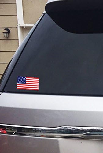 NI2933 -PACK דגל אמריקאי - מדבקת צבע - מדבקות | מדבקות דגל ארצות הברית | רוחב 4 אינץ '